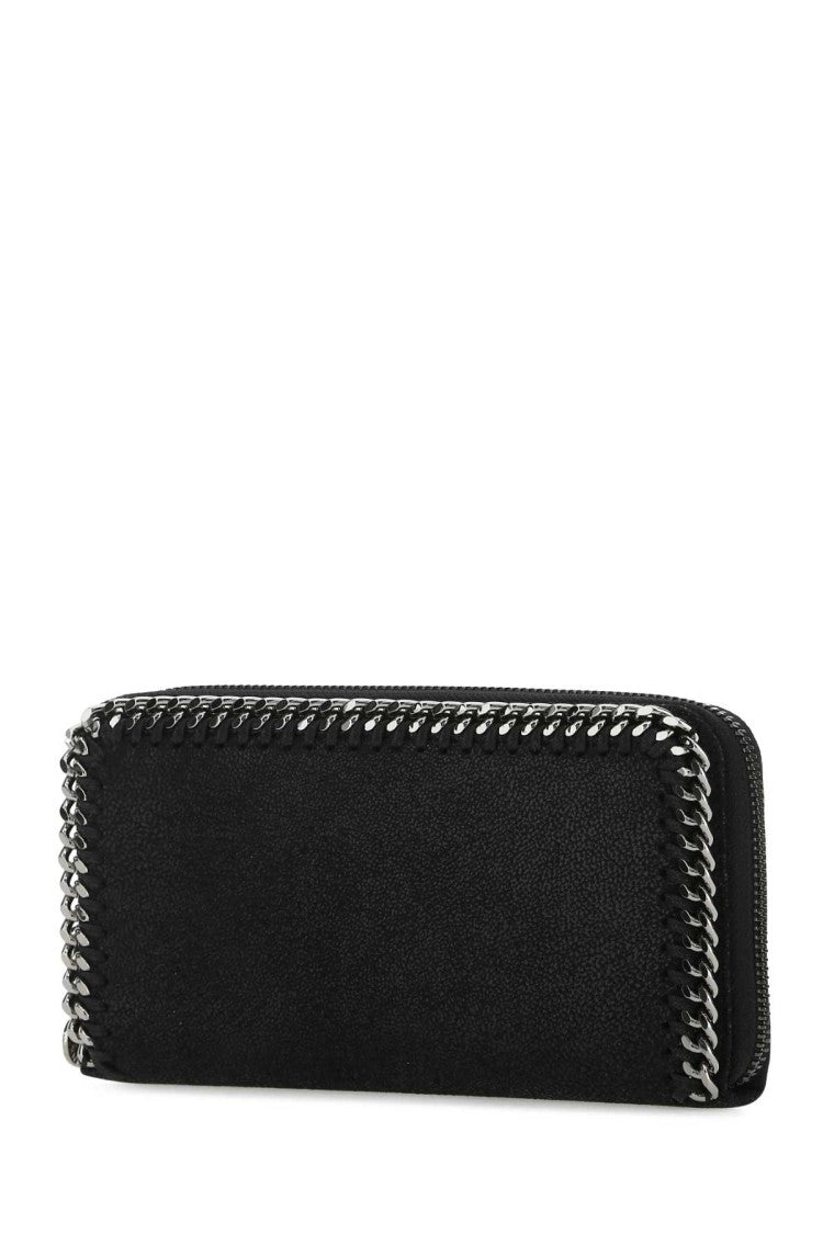Stella Mccartney Black Shaggy Deer Falabella Wallet