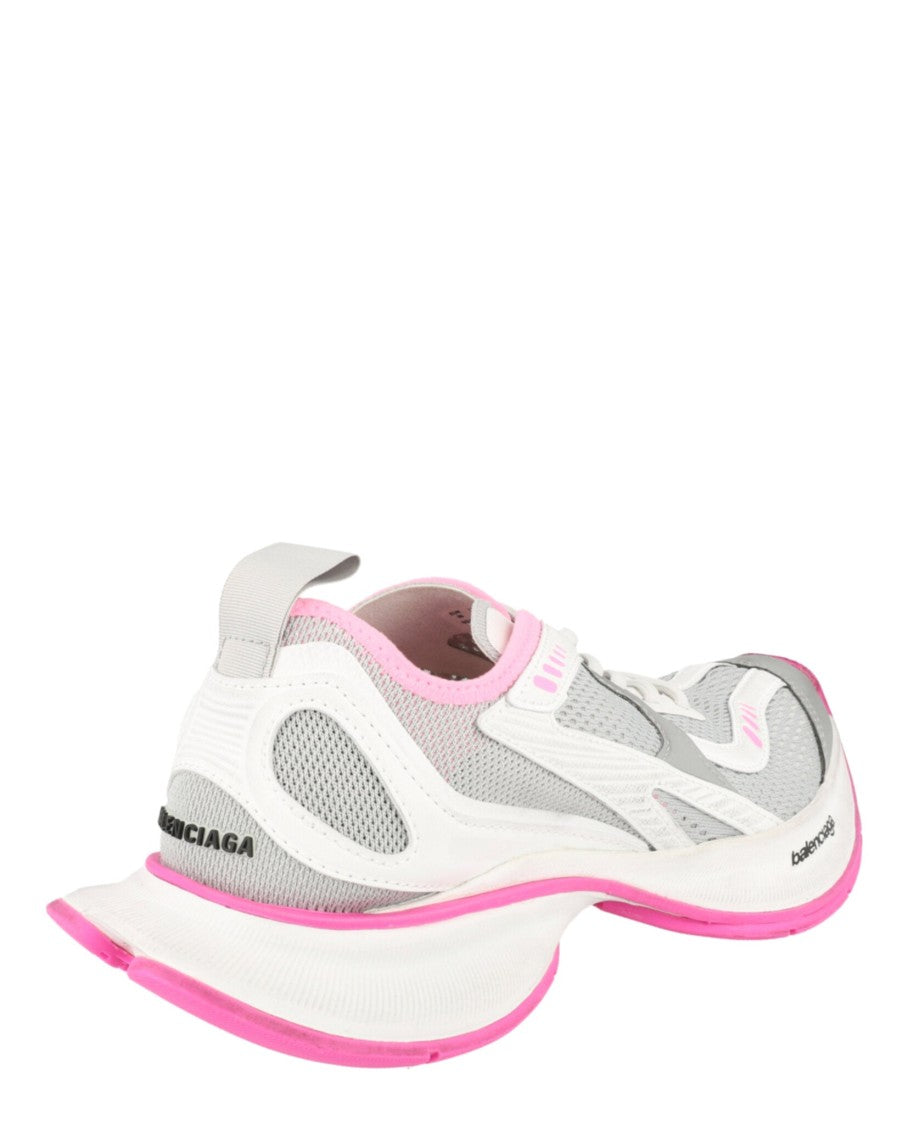 Balenciaga Dynamic Grey Low-Top Sneakers With Vibrant Accents