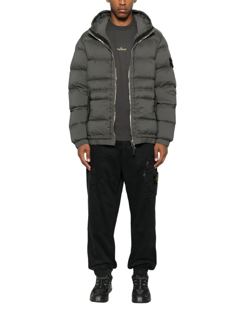 Stone Island Polyamide-Blend Quilted Hooded Down Jacket