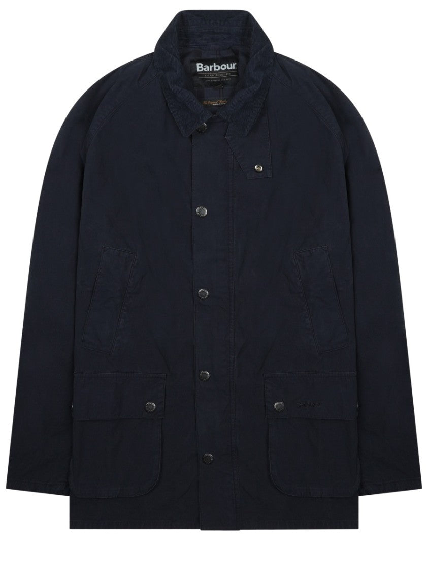 Barbour Neutrals Ashby Casual Snap Button Cotton Jacket