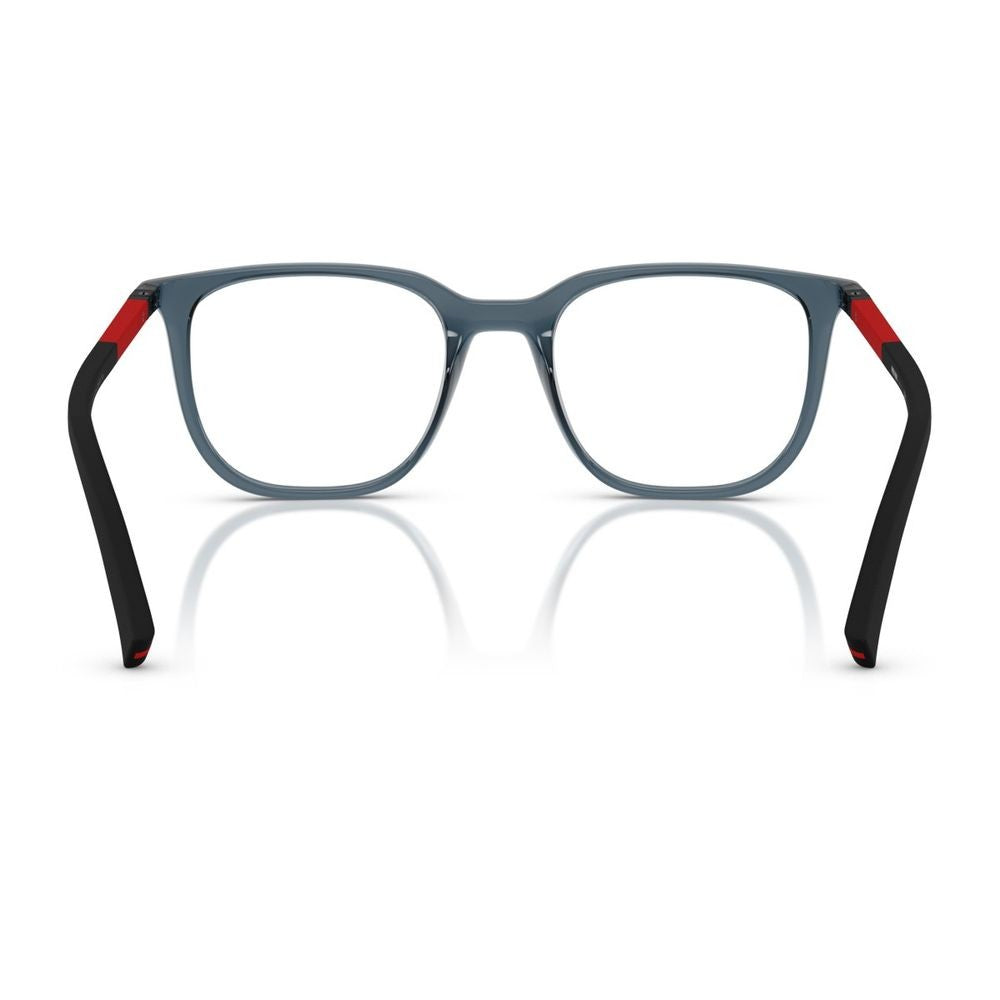 Prada Linea Rossa Ps 04Rv Square Frame Eyeglasses In Transparent Blue Nylon