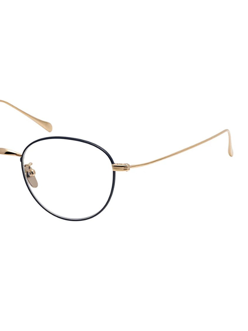 Masunaga Delicate Oval Sunglasses With Adjustable Nose Pads