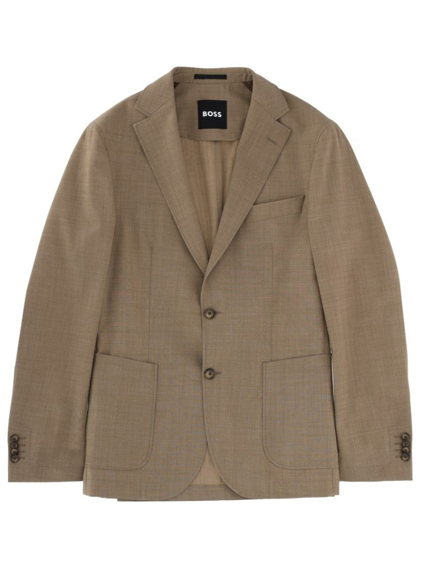 Boss P-Hanry Wool Blend Weave Blazer