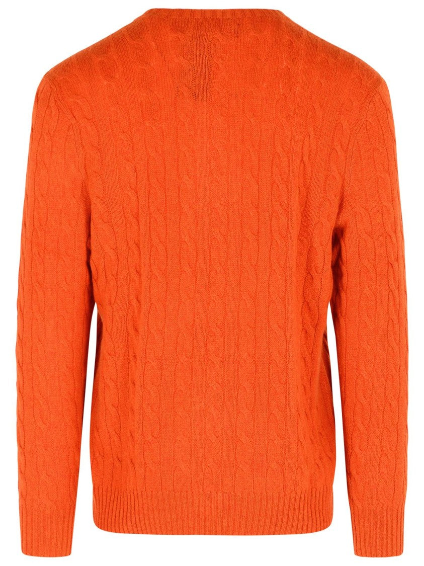 Polo Ralph Lauren Orange Wool And Cashmere Sweater