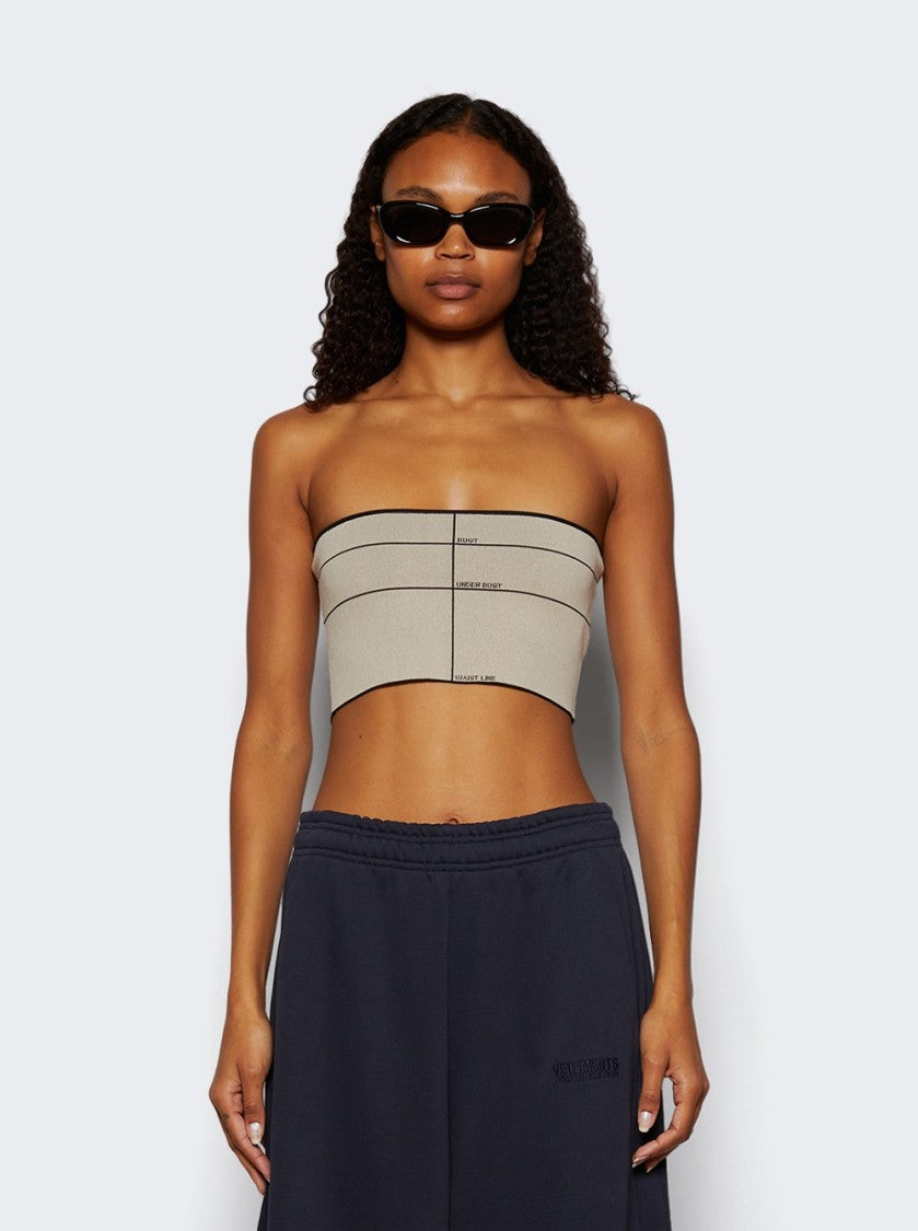 Vetements Mannequin Knitted Top Beige