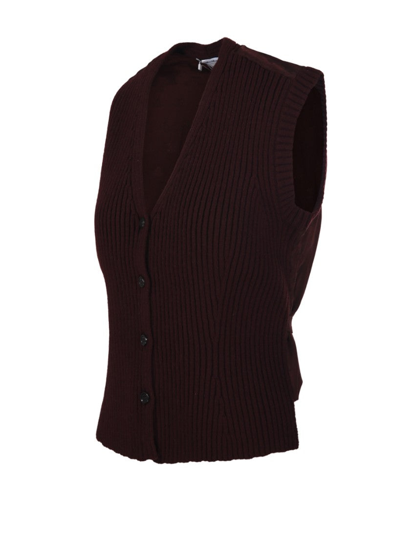 Max Mara Madre Knitted Waist Coat