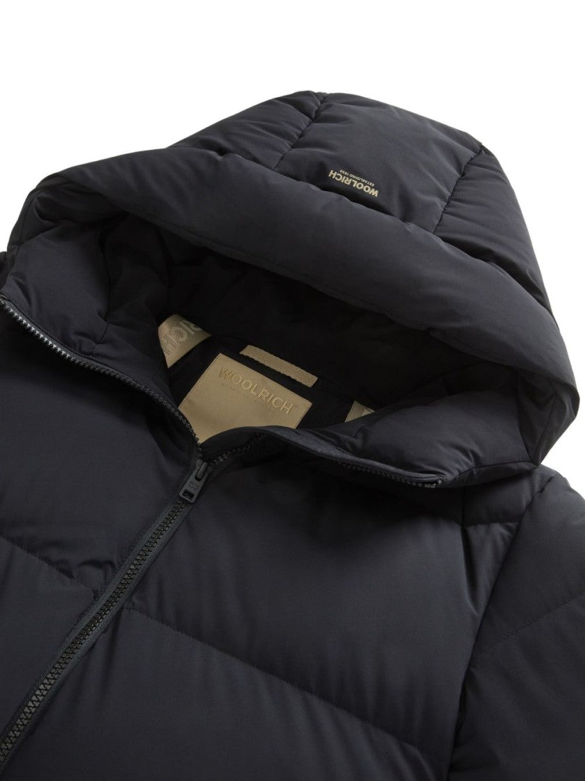 Woolrich Quilted Puffer Jacket With High Collar