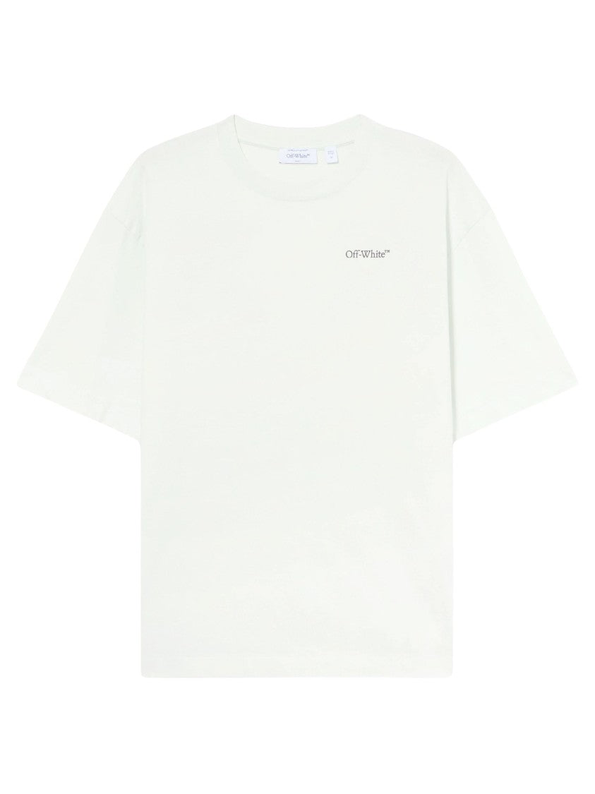 Off-White White Half Arrow Graphic Cotton T-Shirt