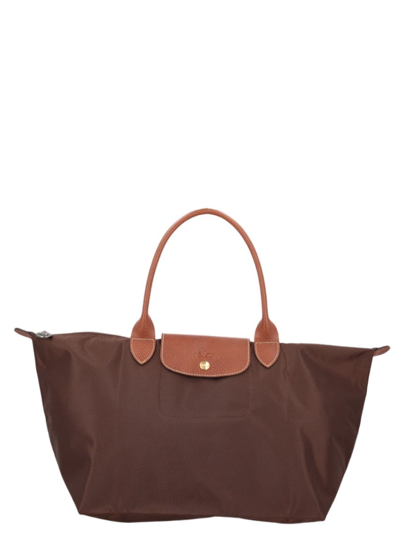 Longchamp Large Soft-Structured Tote Bag With Leather Accents