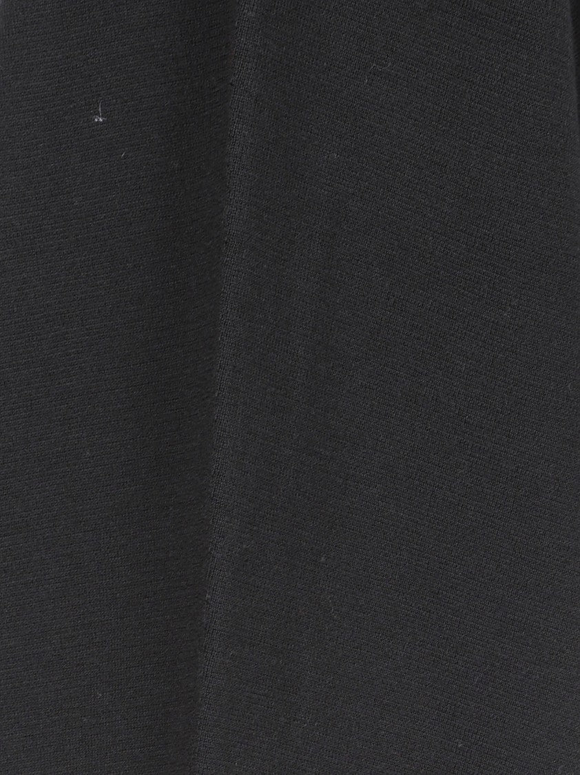Max Mara Cropped Black Sweater With Tapered Sleeves