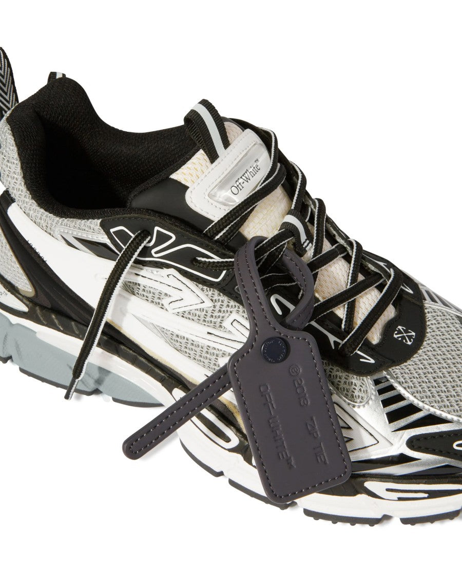 Off-White Dynamic Performance Sneakers With Mesh And Synthetic Overlays
