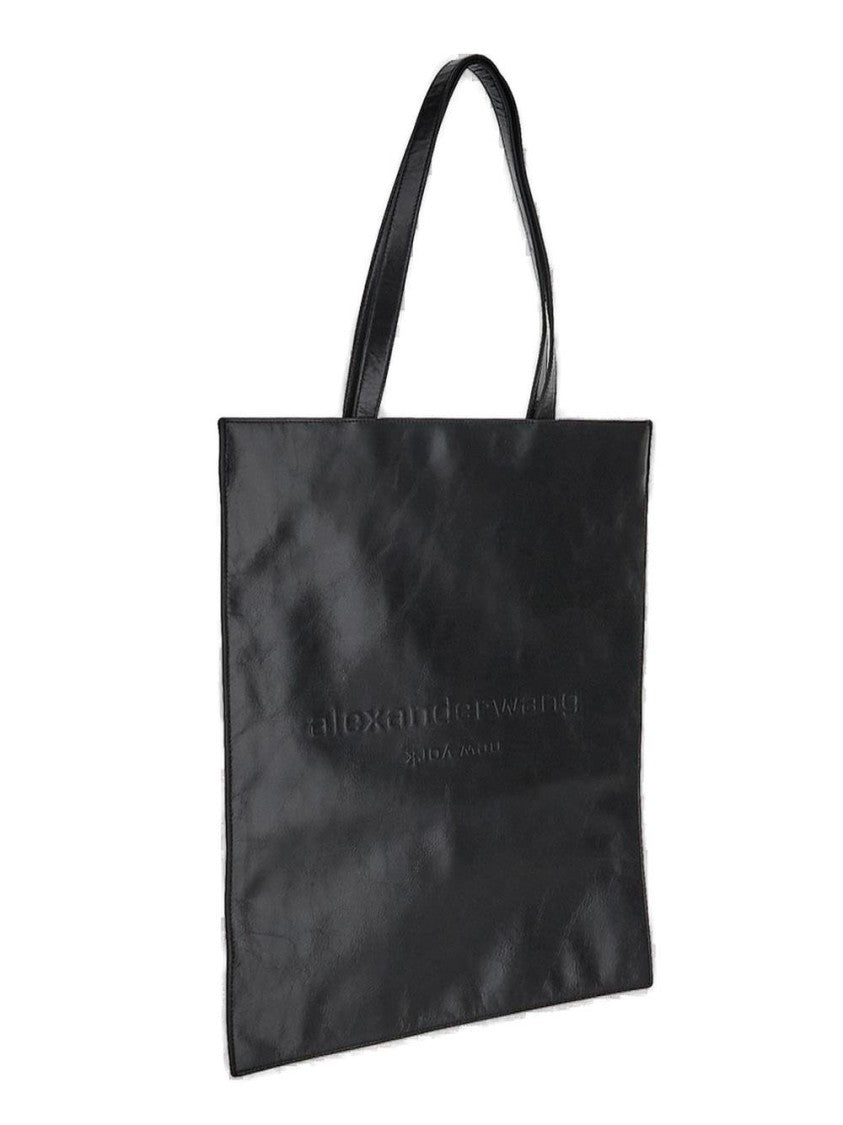 Alexander Wang Large Black Tote Bag With Structured Silhouette