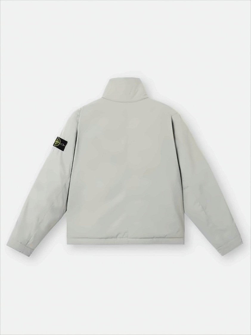 Stone Island Boxy Cropped Jacket With High Stand Collar