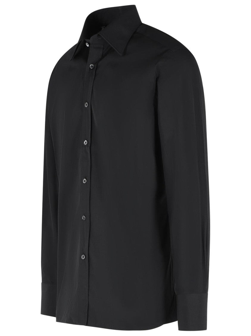 Tom Ford 'Slim' Black Cotton Shirt