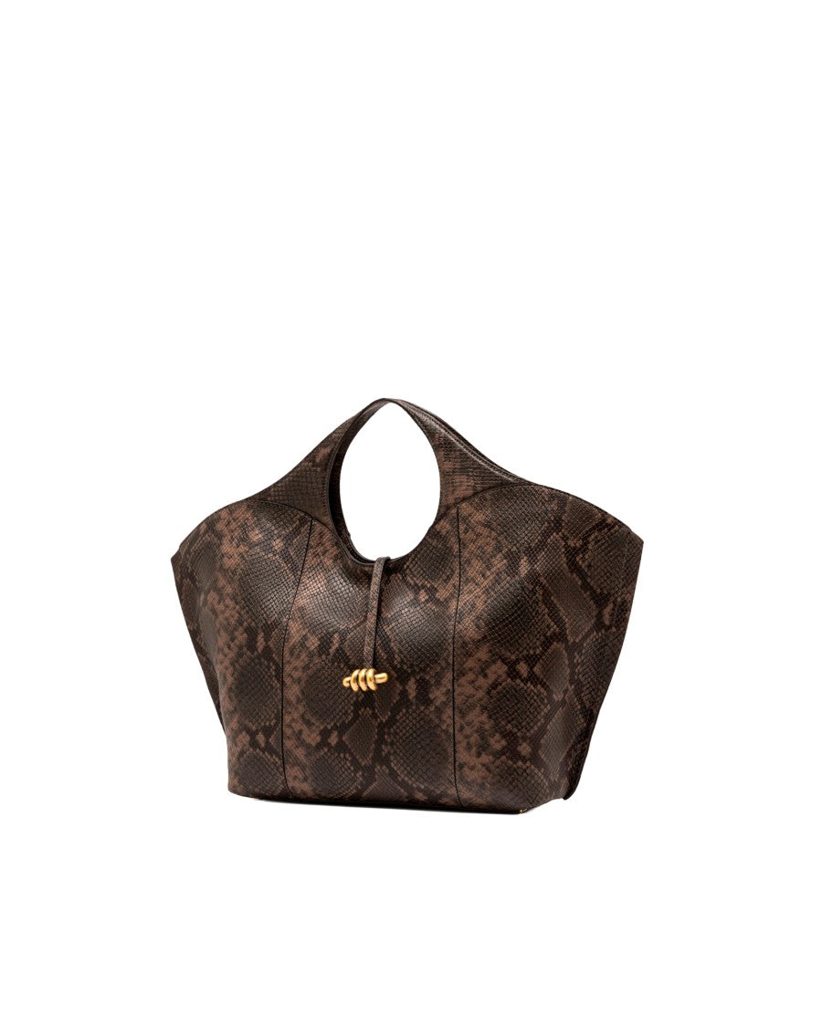 Gianni Chiarini Infinity Embossed Python Leather Handbag