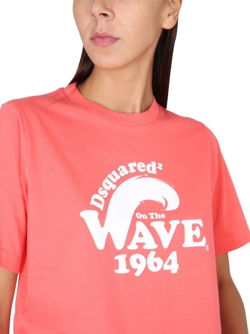 Dsquared2 Relaxed Fit T-Shirt With Playful Logo Print