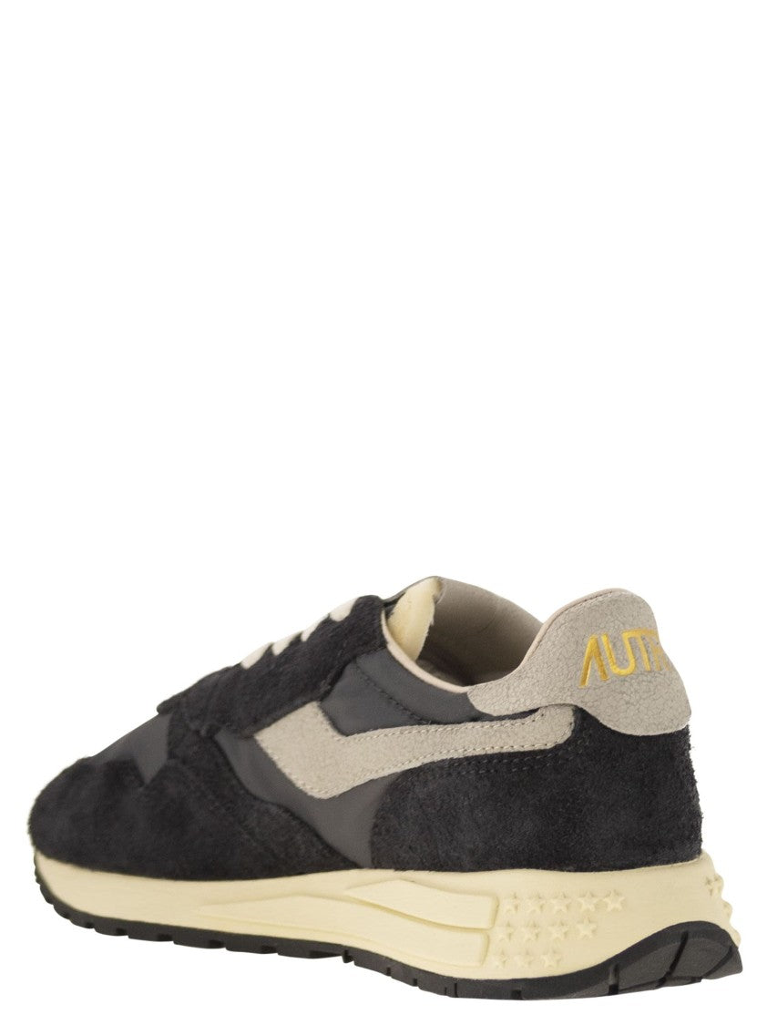Autry Reelwind - Suede And Technical Textile Trainer