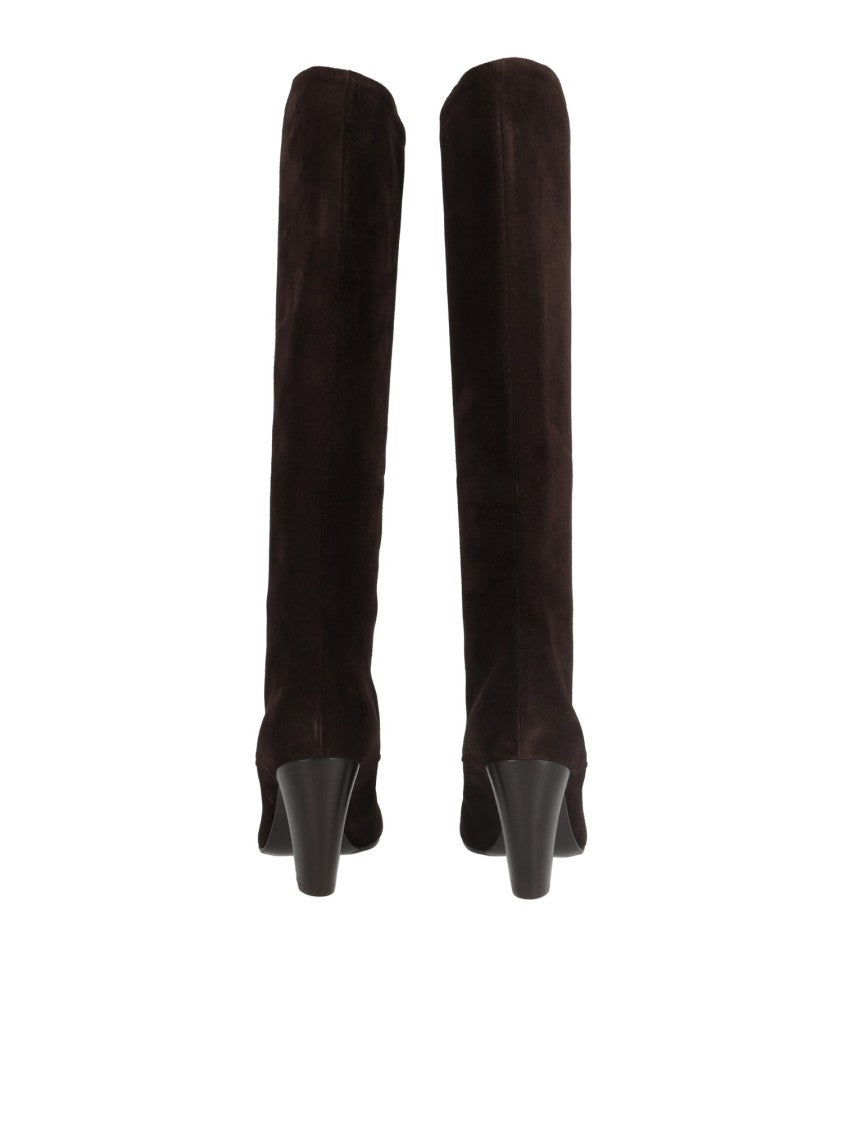Sergio Levantesi Ebony Onesta67 Leather Knee-High Boots