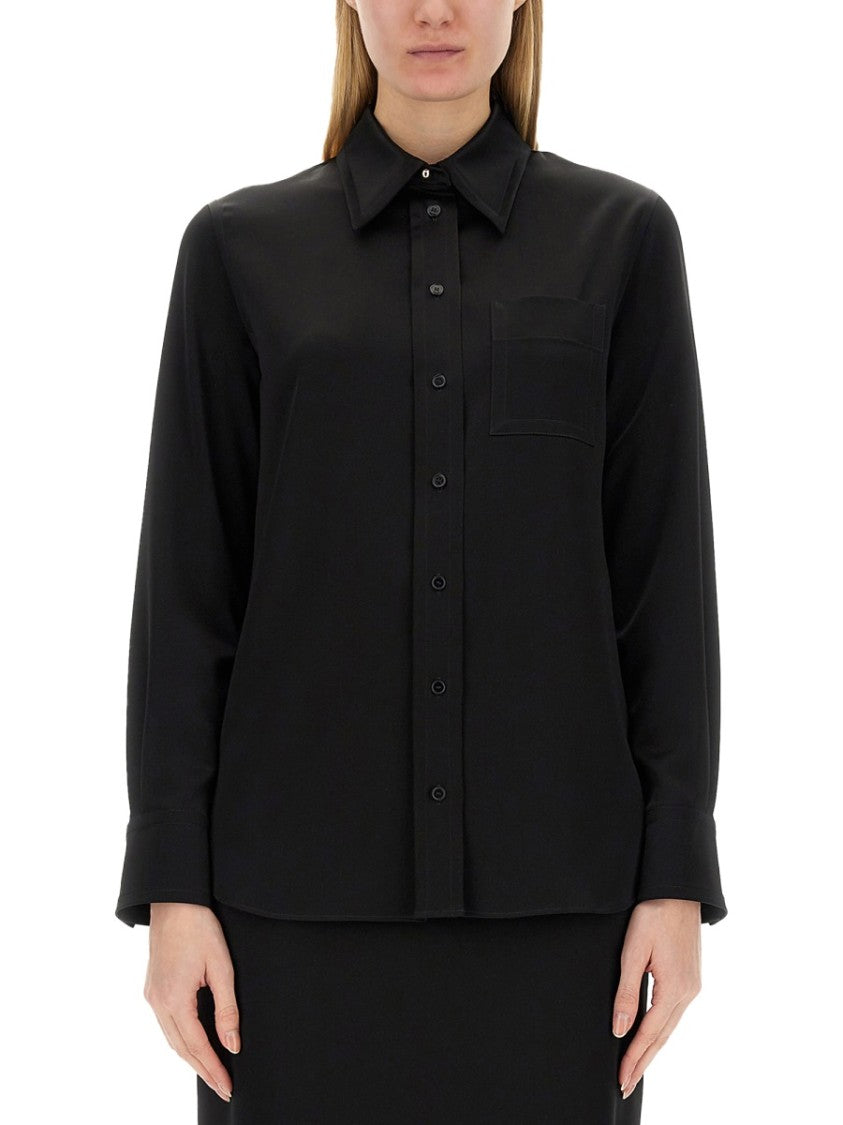 Lanvin Crepe De Chine Shirt With Button-Down Front