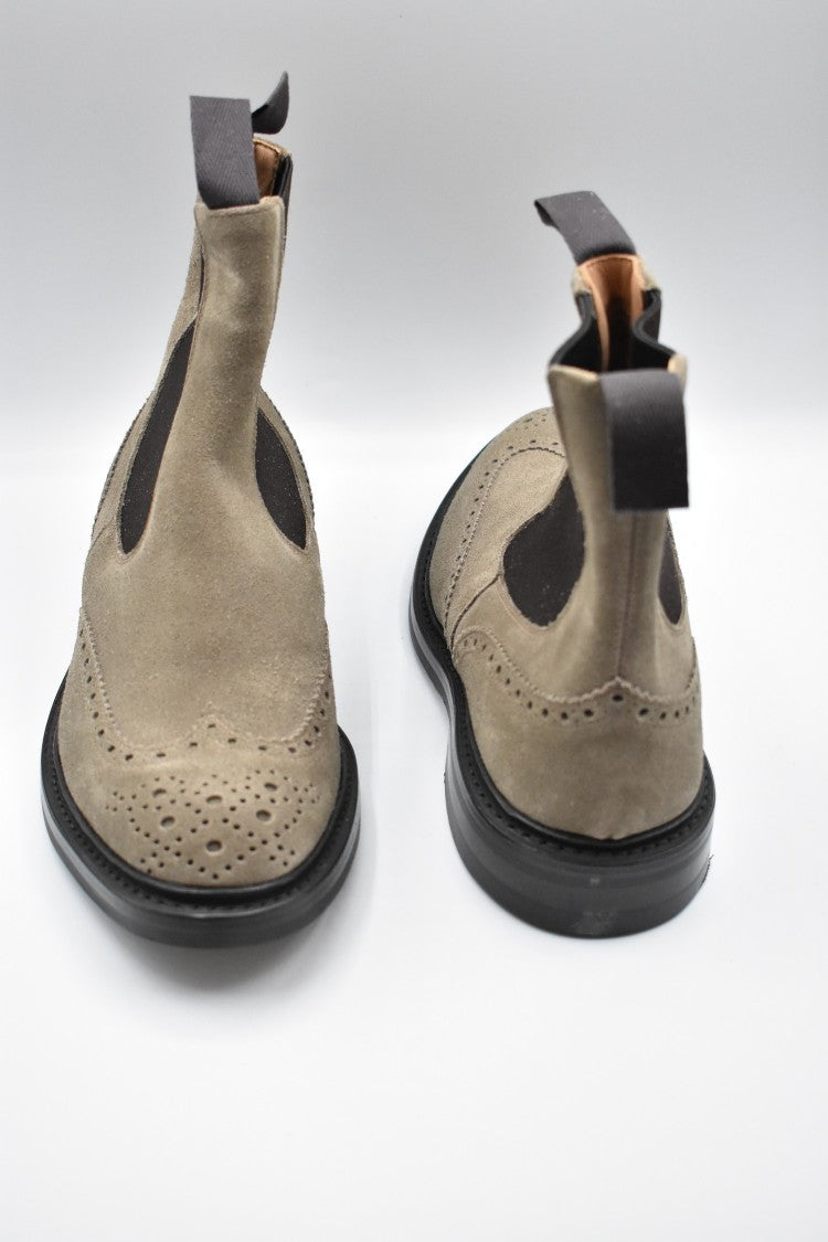 Tricker's Laced Boots With Brogue Detailing