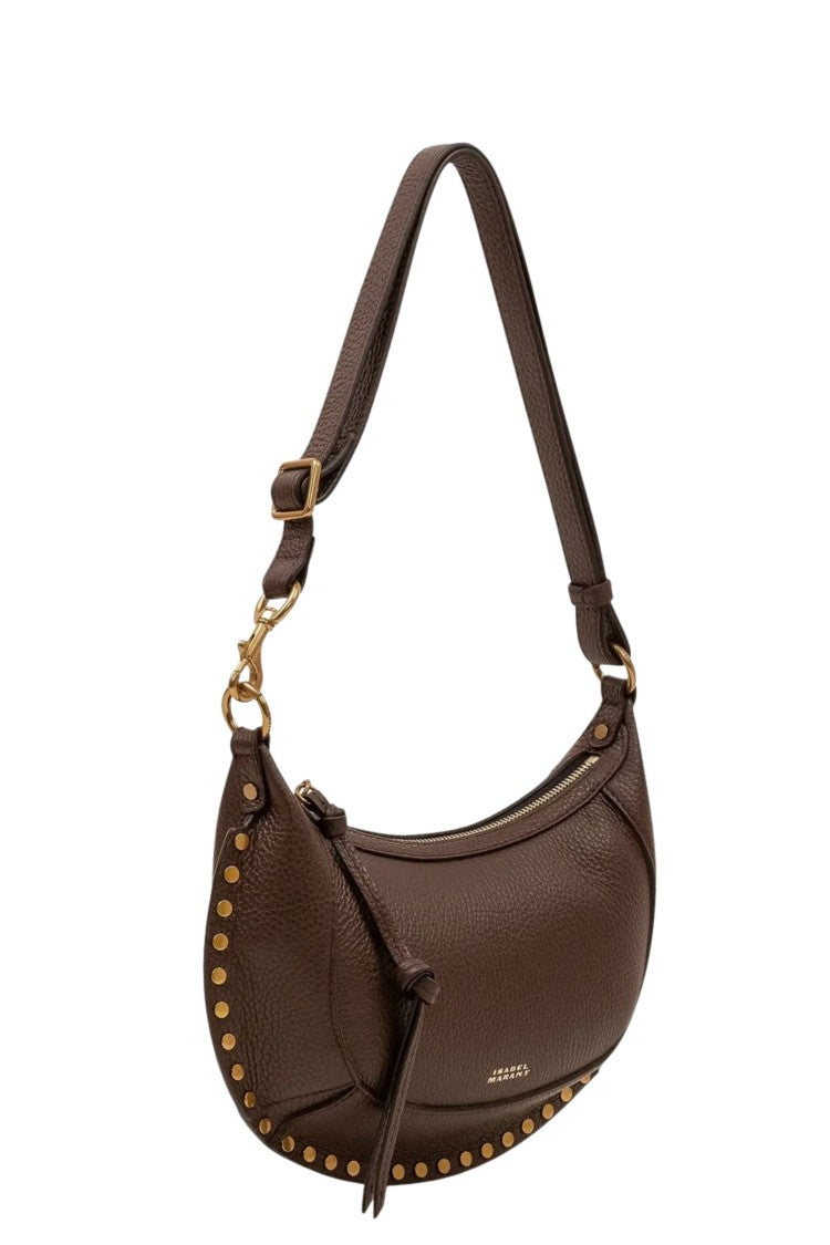 Isabel Marant Brown Oskan Moon Calfskin Shoulder Bag