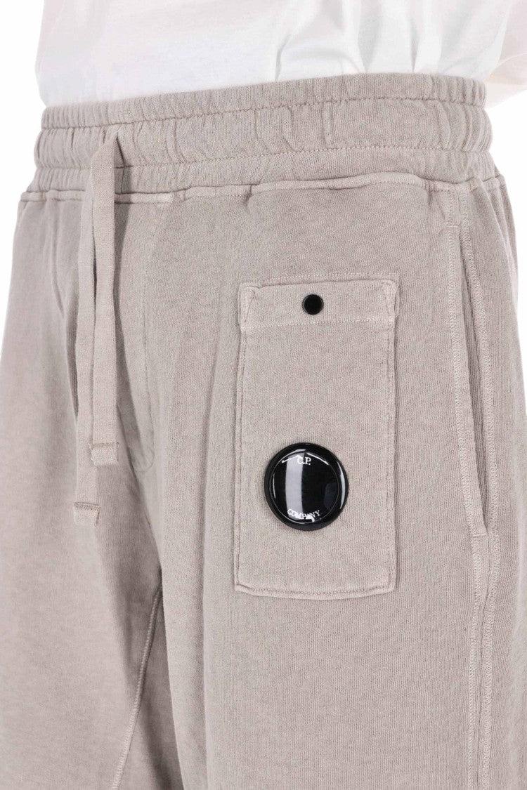 C.P. Company Grey Malfile Cotton Sweat Shorts