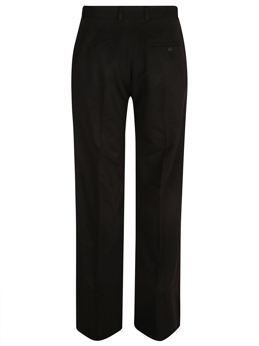 Balenciaga Tailored Black Trousers With Subtle Pleats