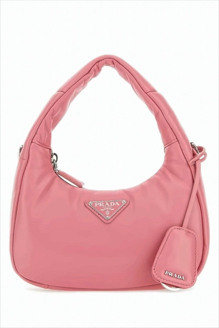 Prada Crescent-Shaped Pink Shoulder Bag