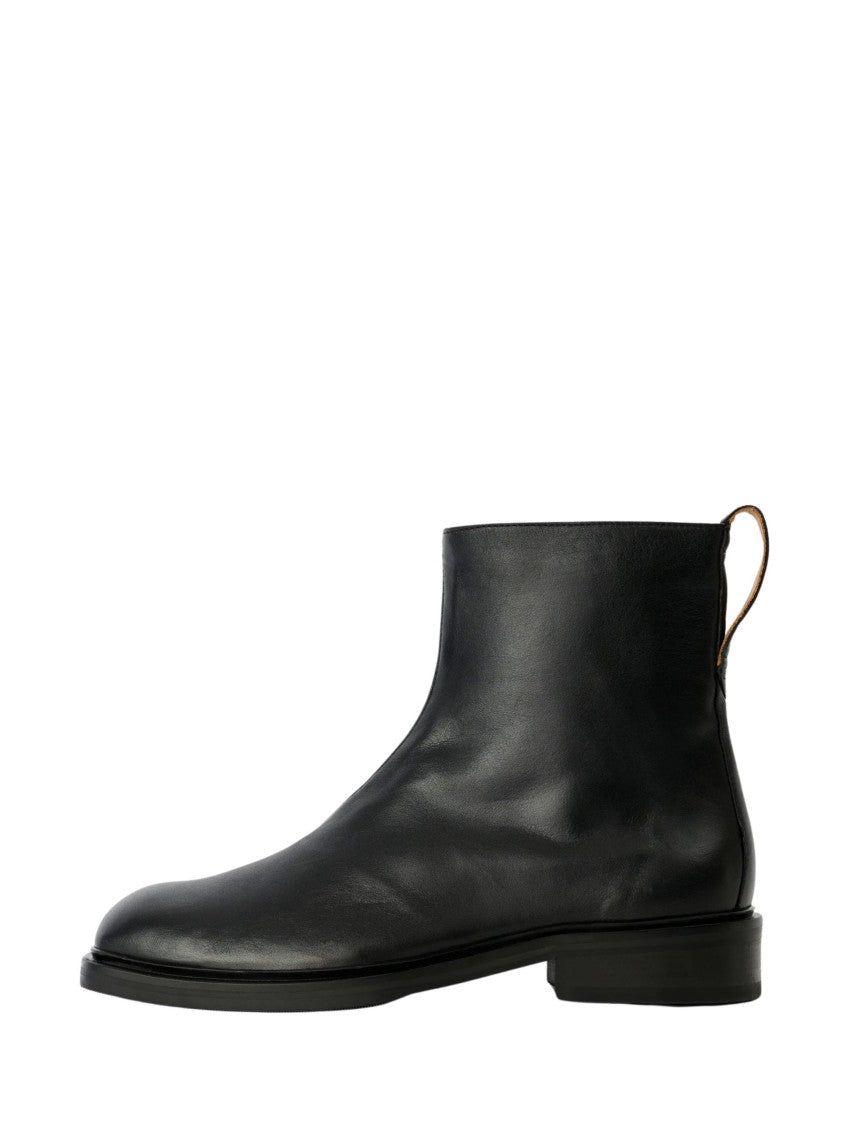 Our Legacy Daimono Black Leather Square Boots