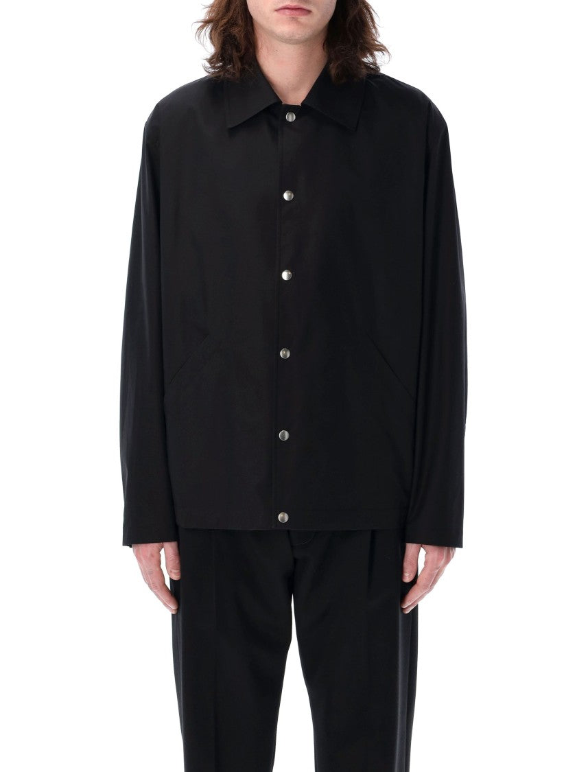 Jil Sander Relaxed-Fit Cotton Jacket With Iconic Back Logo