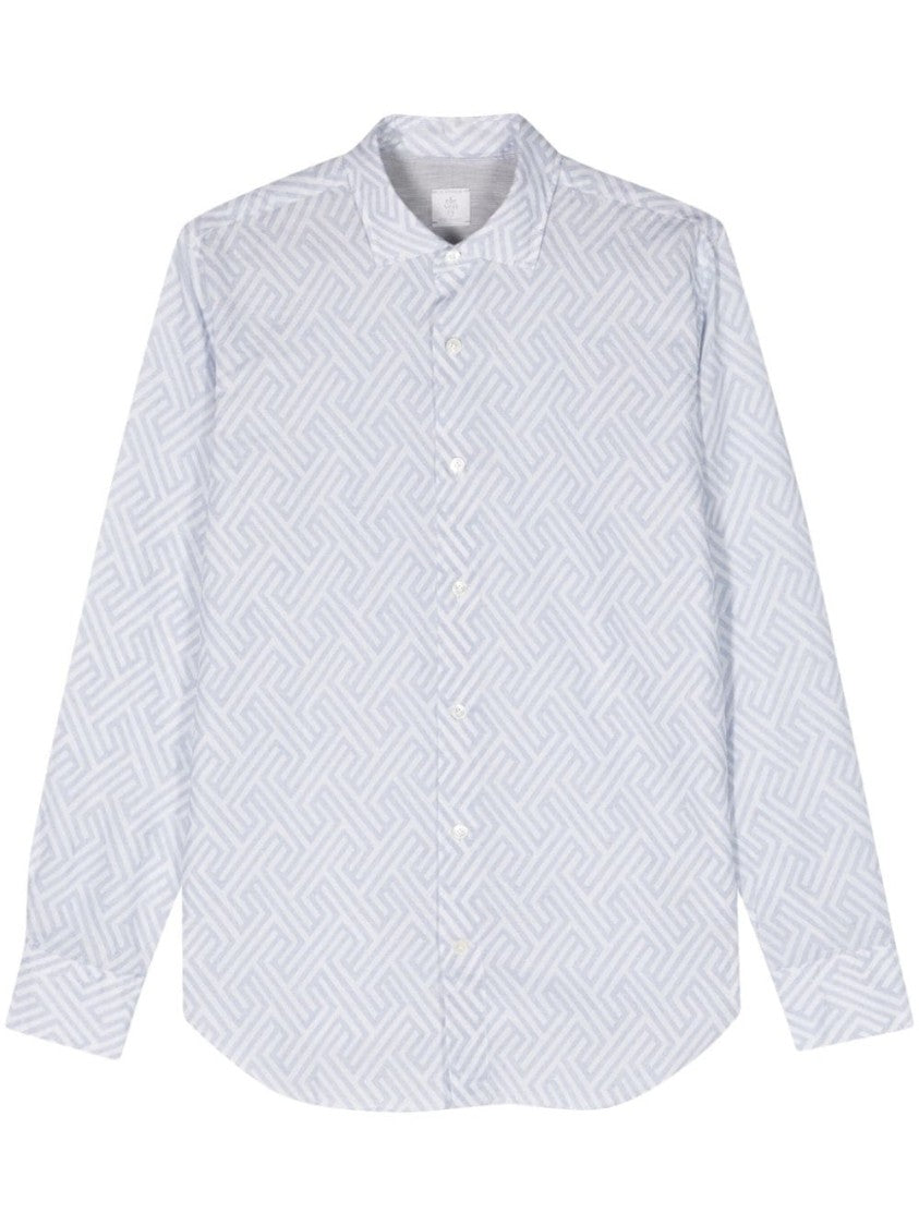 Eleventy Copy Of Paisley-Print Button-Up Shirt