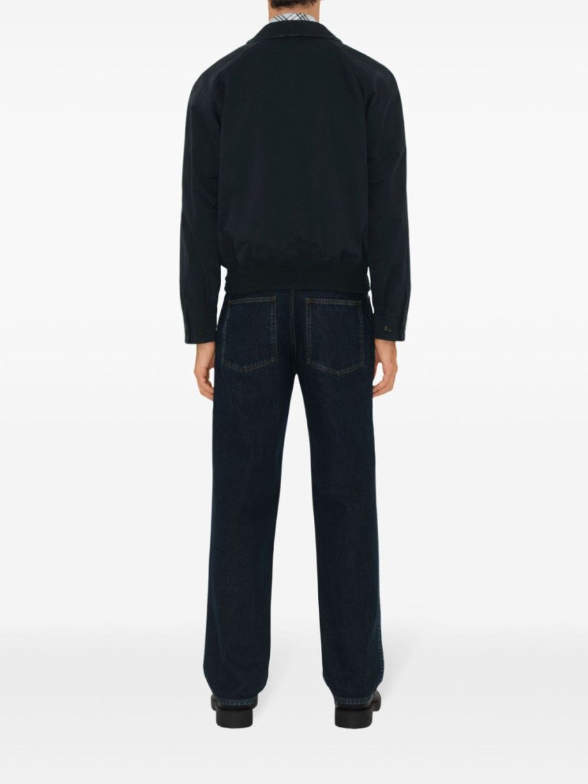 Burberry Black Coat With Zip Closure