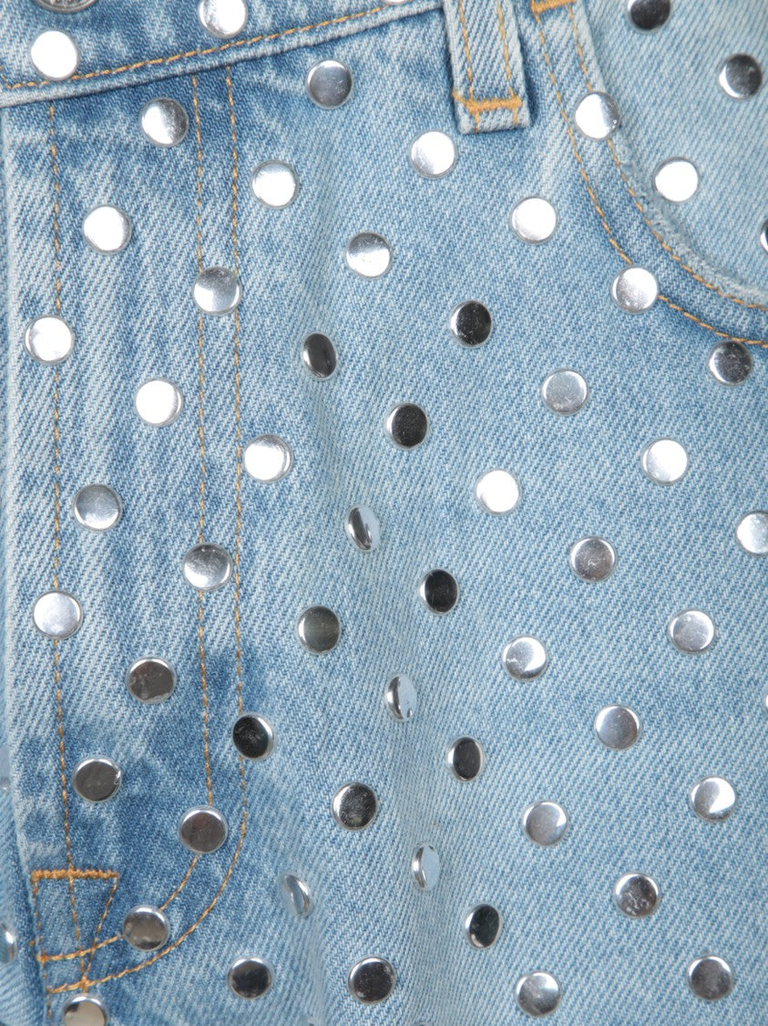 7 For All Mankind Light Blue Wide-Leg Jeans