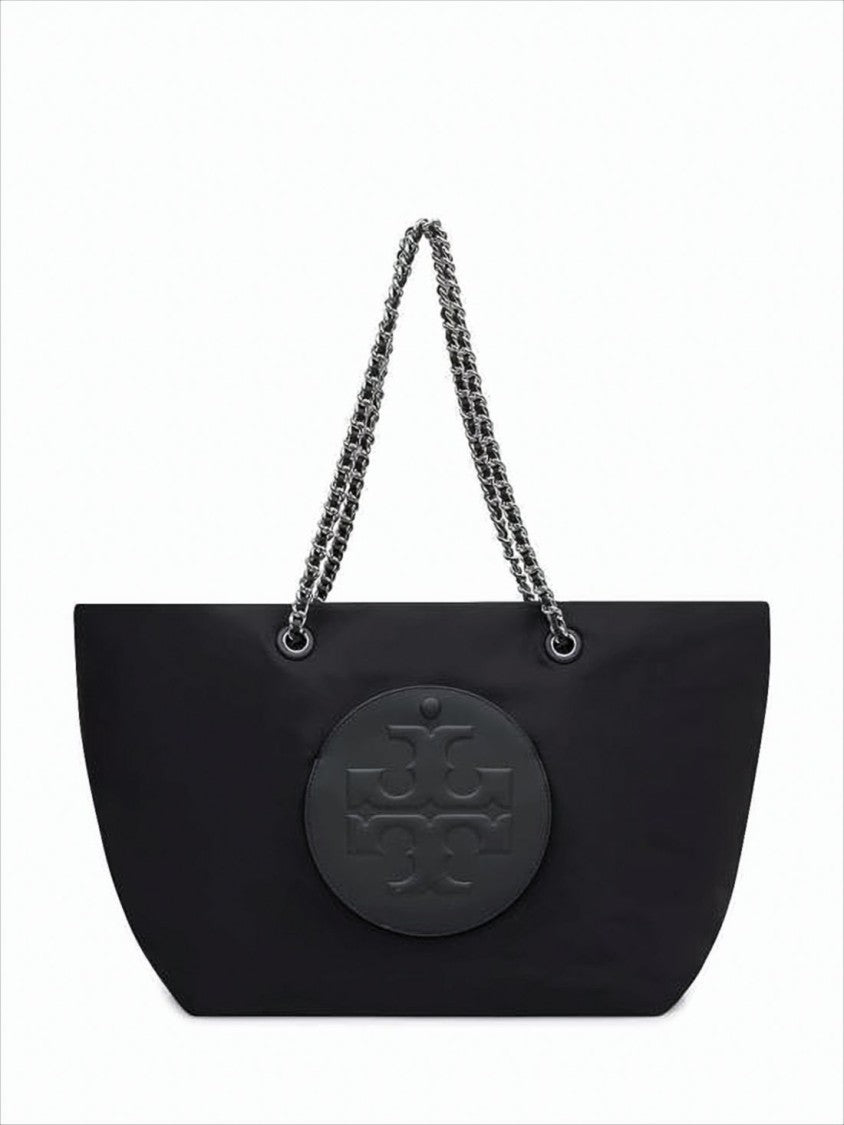 Tory Burch Nylon Shoulder Bag With Embossed Logo