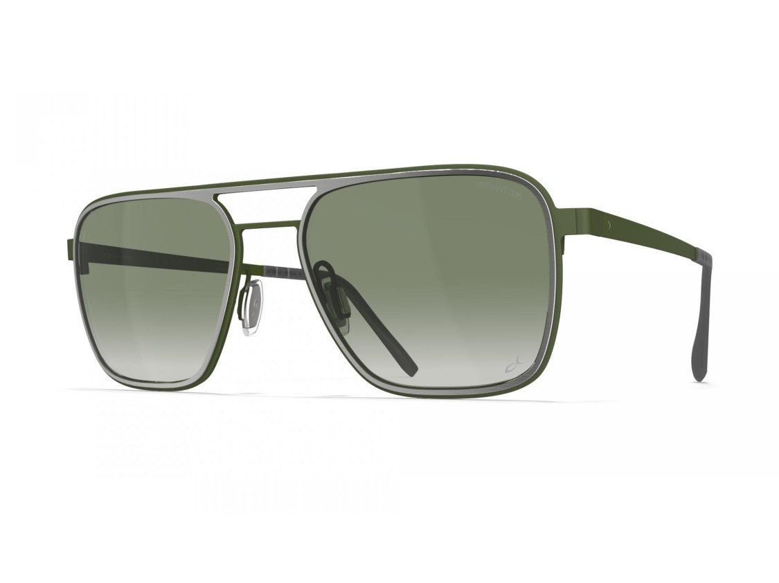 Blackfin Bf868 Oversized Double Bridge Titanium Square Sunglasses