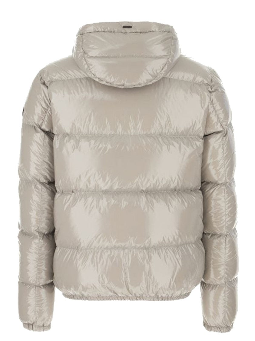 Herno Quilted Nylon Bomber Jacket With Gloss Finish