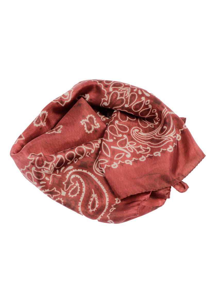 Golden Goose Burnt Orange Silk Scarf