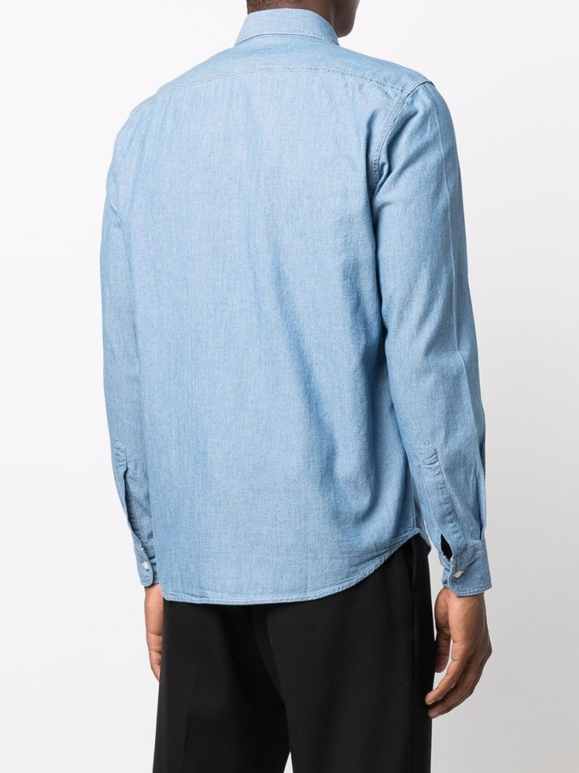 Aspesi Japanese Chambray Cotton Work Shirt