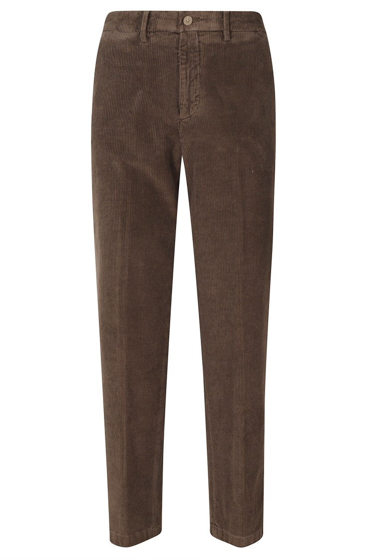 Briglia Brown Straight-Leg Cotton-Modal Pants