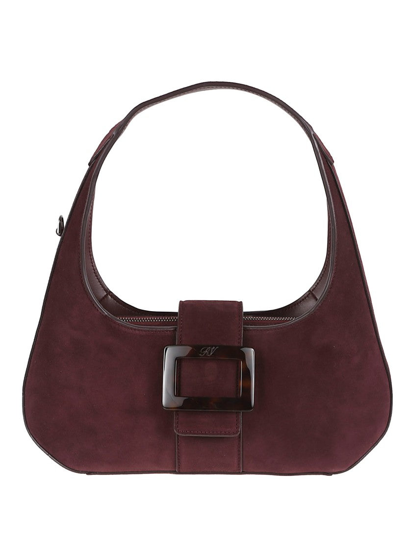 Roger Vivier Crescent-Shaped Handbag With Rectangular Buckle Detail