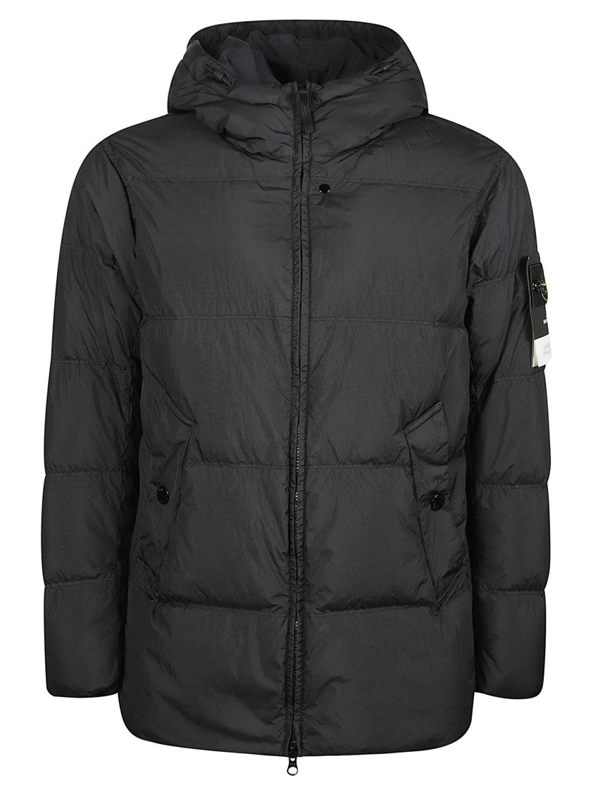 Stone Island Rds Padded Quilted Hooded Down Jacket