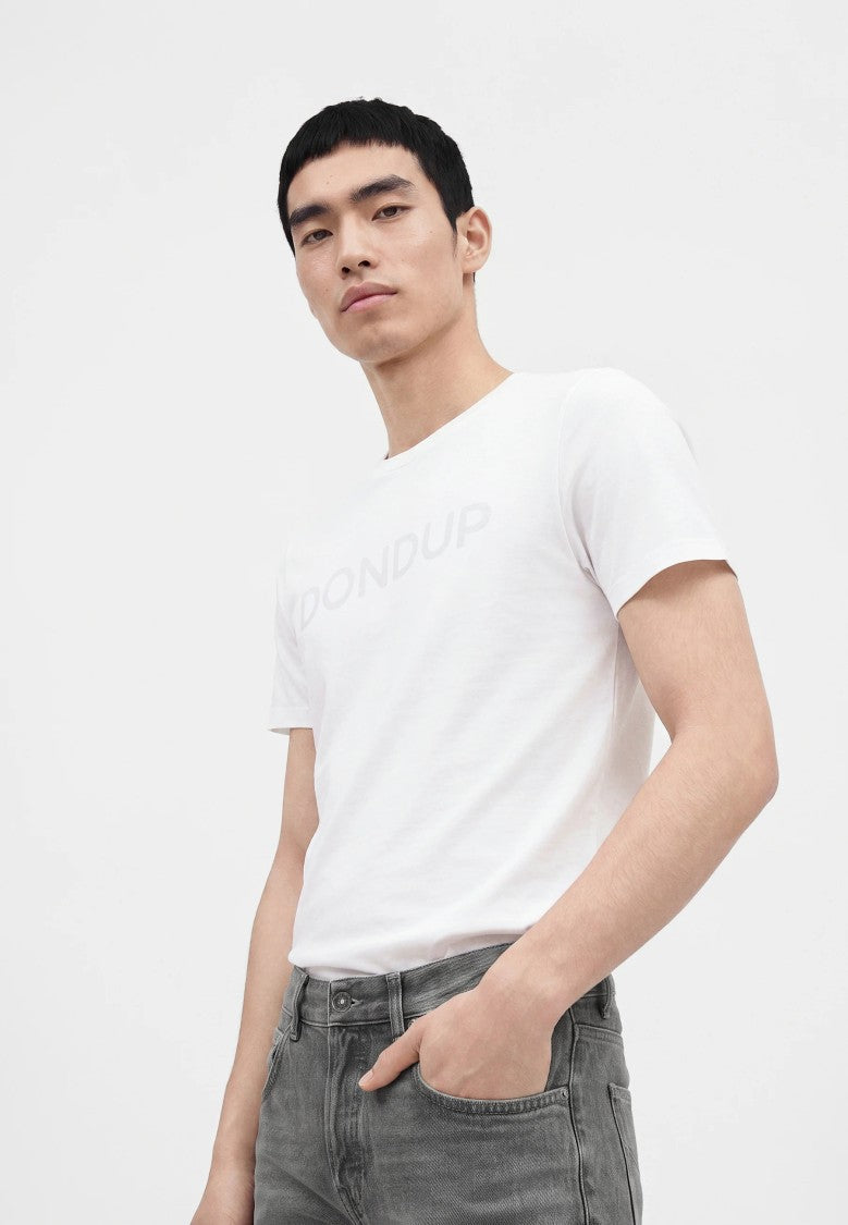 Dondup Washed Grey Slim-Fit Tapered-Leg Jeans