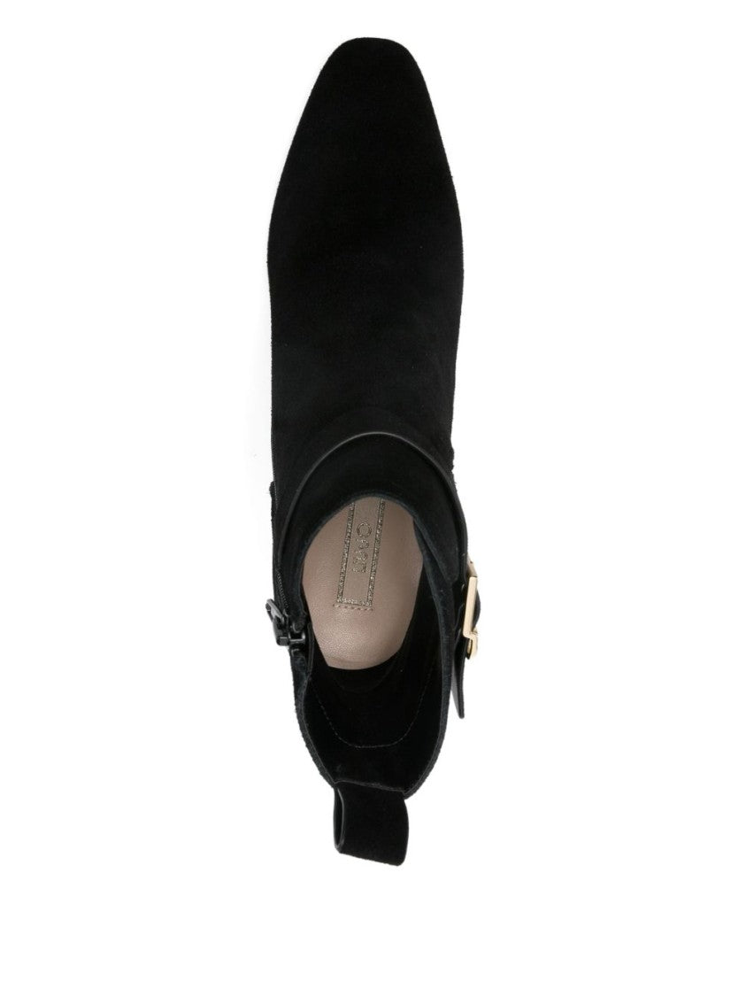 Liu Jo Sophisticated Black Ankle Boots With Pointed Toe