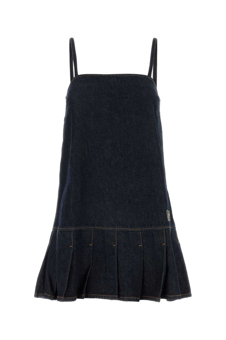 Ganni Dark Blue Denim Mini Dress