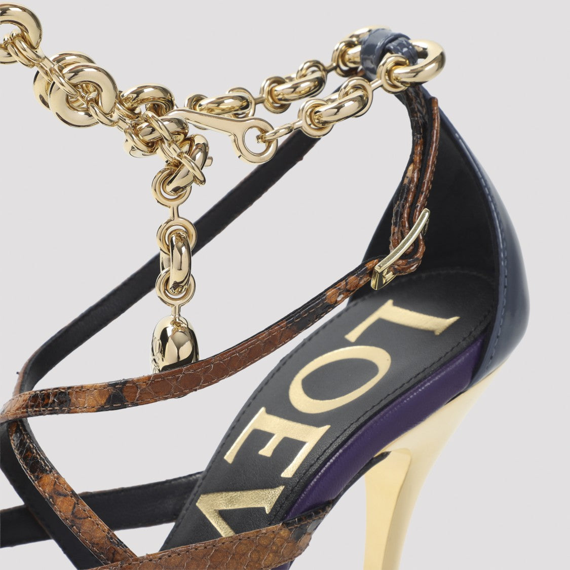 Loewe New Comic 90 Multicolor Goatskin Sandals