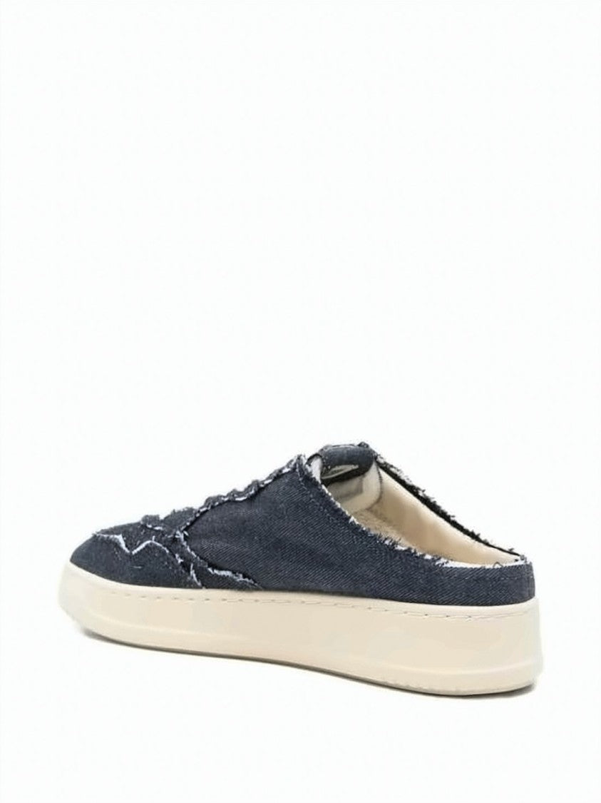 Autry Textured Slip-On Sneakers With Frayed Edges
