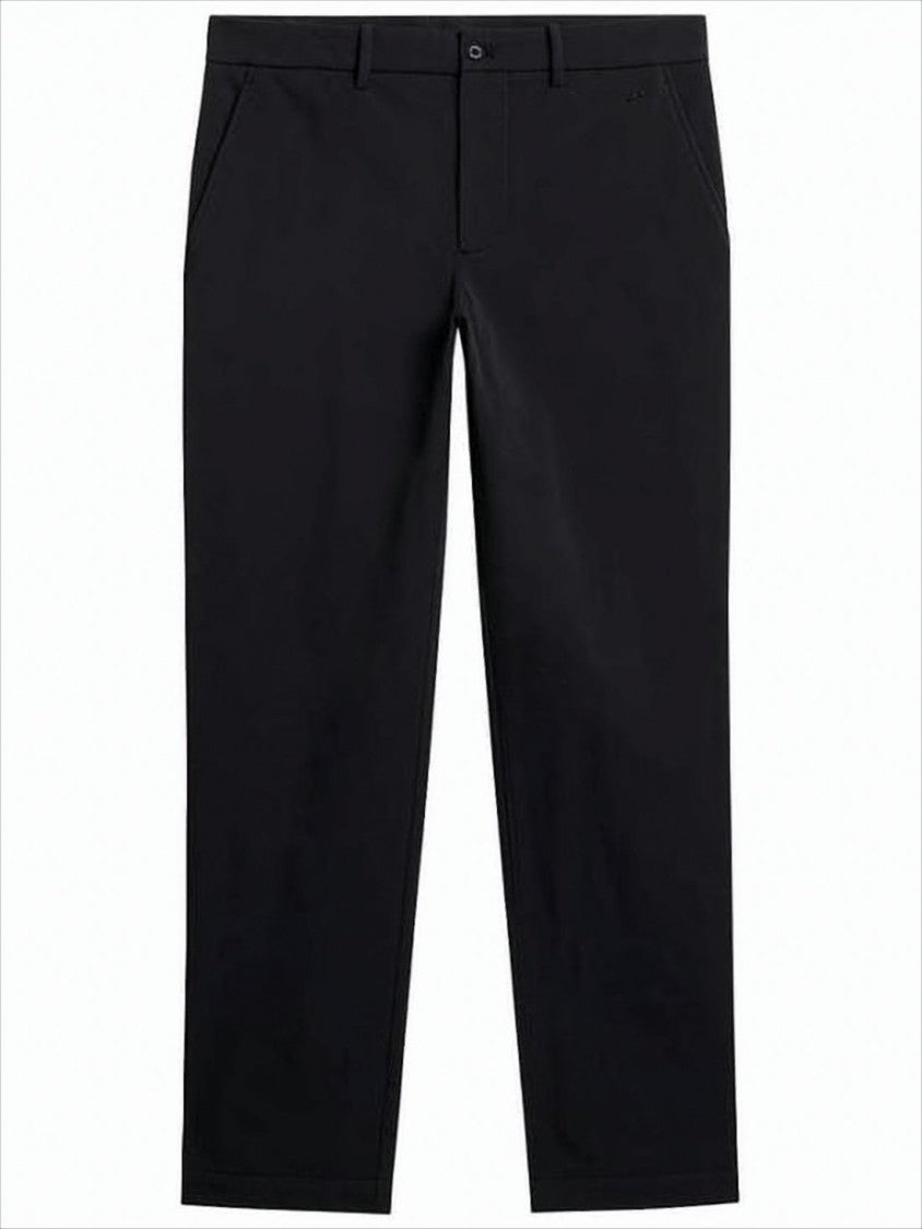 J Lindeberg Tailored Straight Pants With Classic Waistband And Minimalist Design