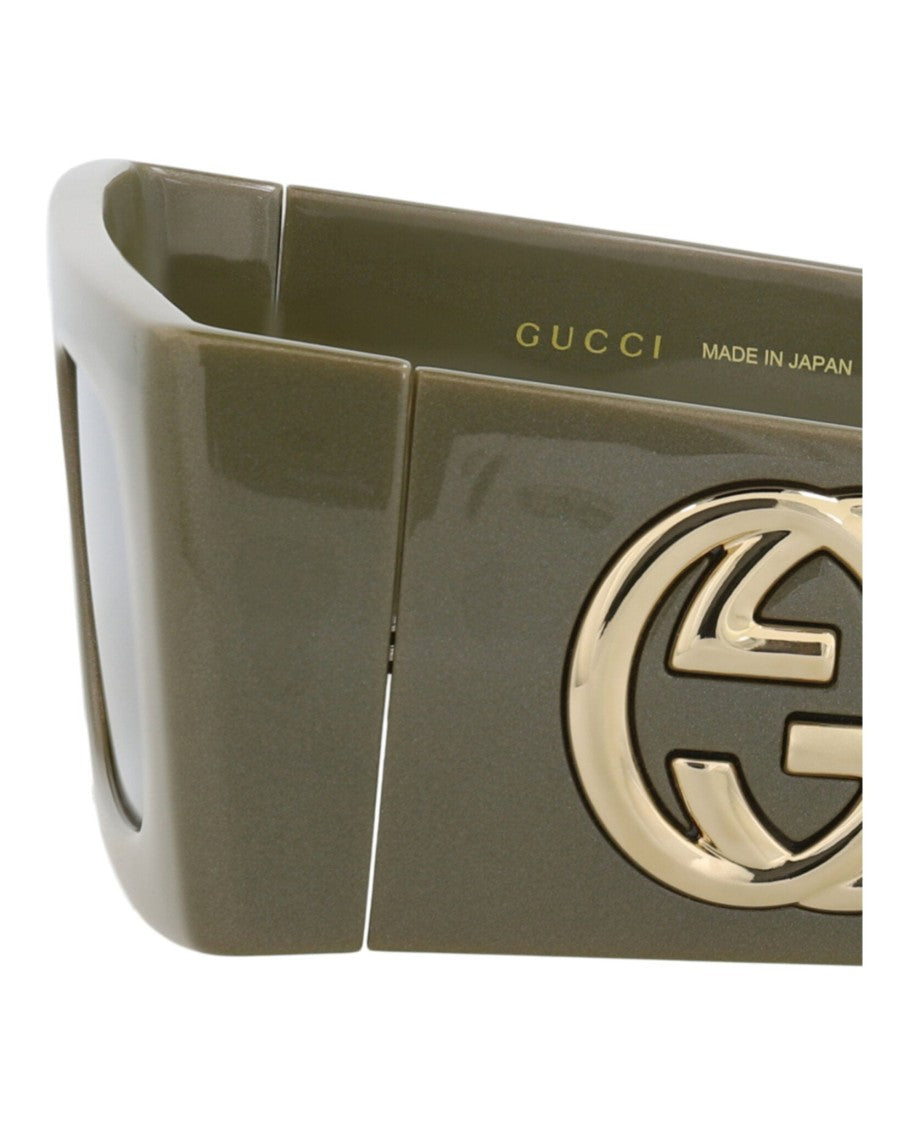 Gucci Shield-Frame Injection Sunglasses