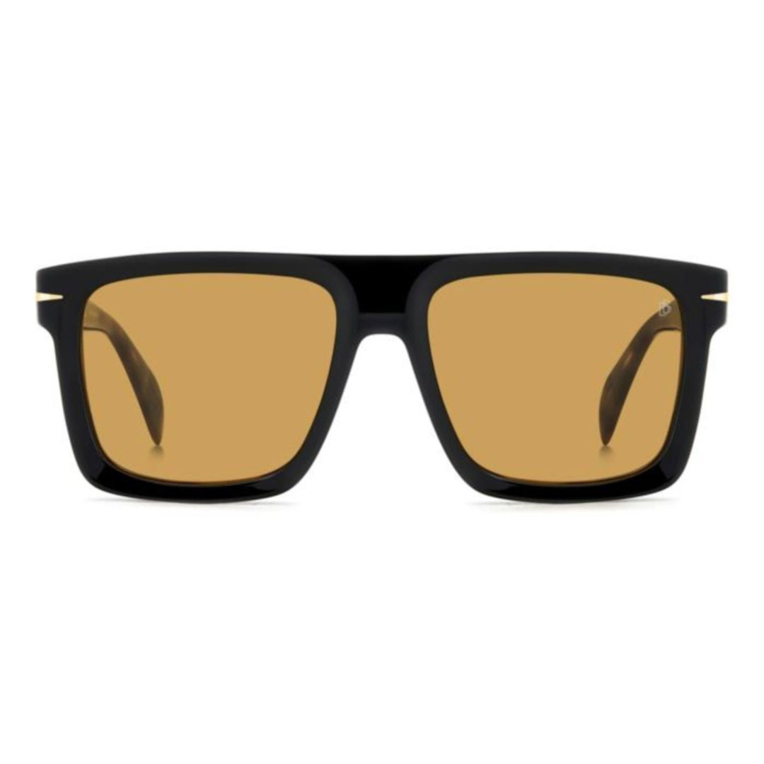 David Beckham Db 7134/S Rectangular Tortoiseshell Sunglasses