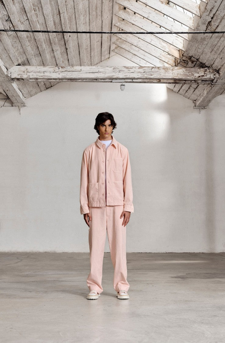 Bepositive Workwear-Inspired Jacket In Distressed Canvas Fabric